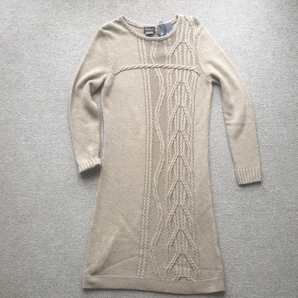 Barbour Dresses & Skirts - BARBOUR WINTER TARTAN MULTI KNITTED DRESS 10 TAN